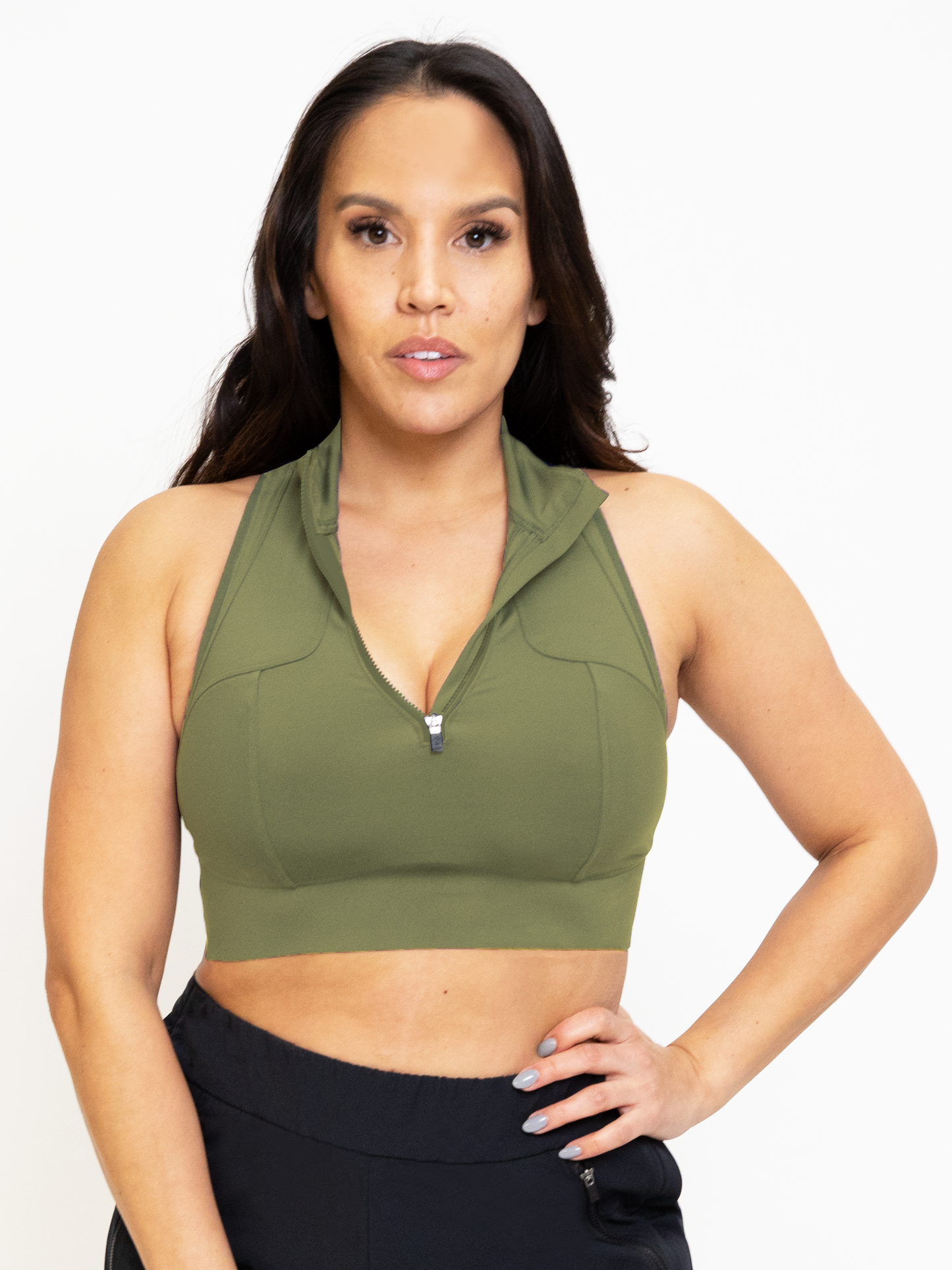 PRAGUE CROP BRA-Endurance Lichen