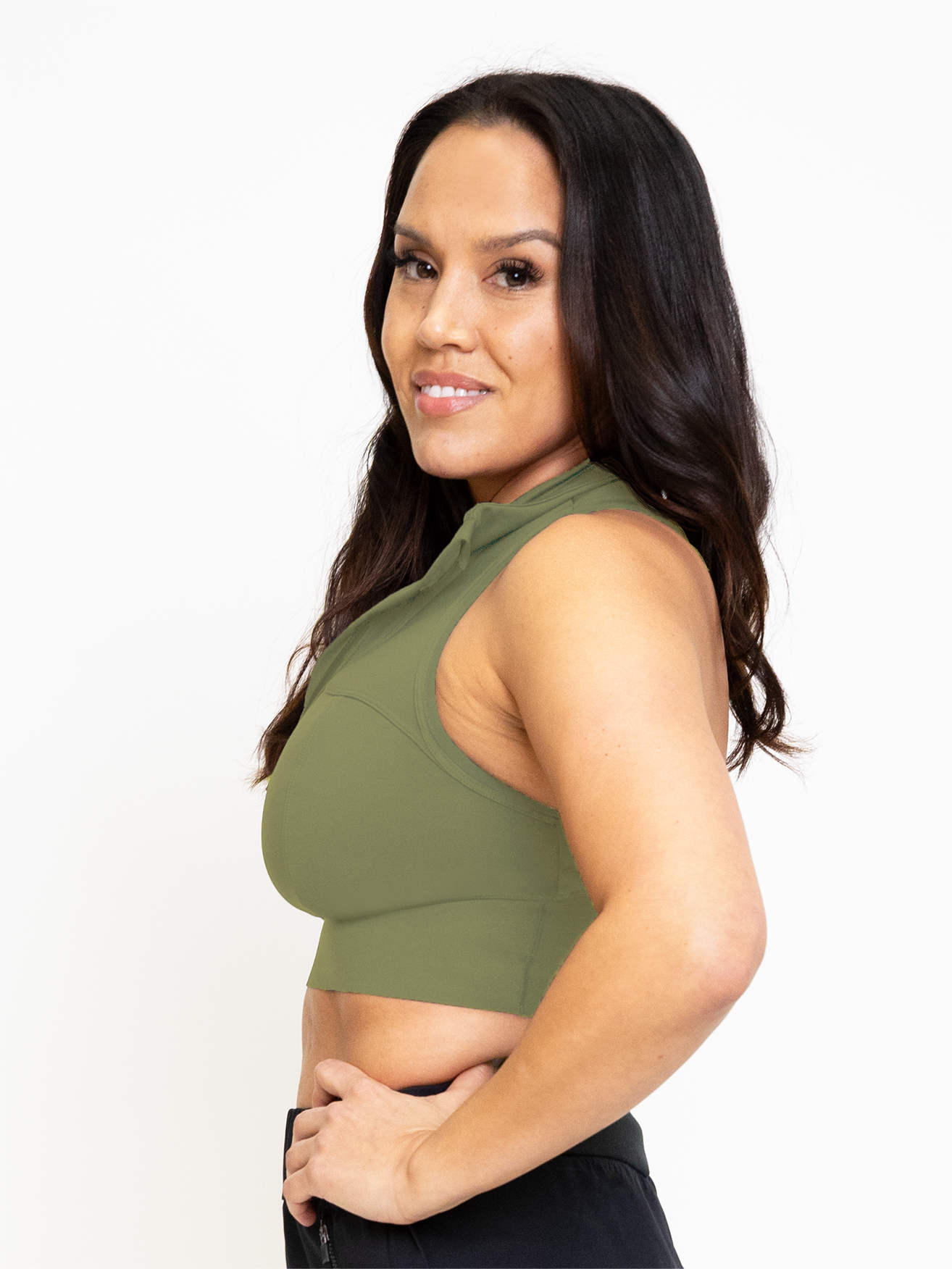 PRAGUE CROP BRA-Endurance Lichen