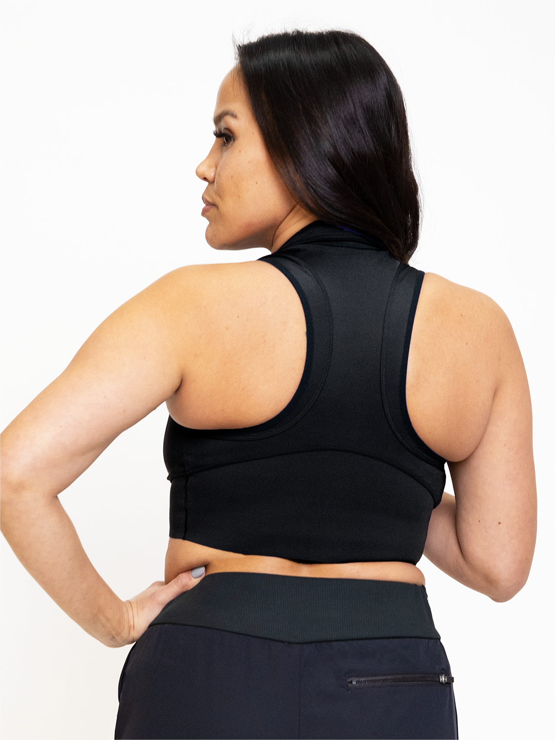 PRAGUE CROP BRA-Endurance Black