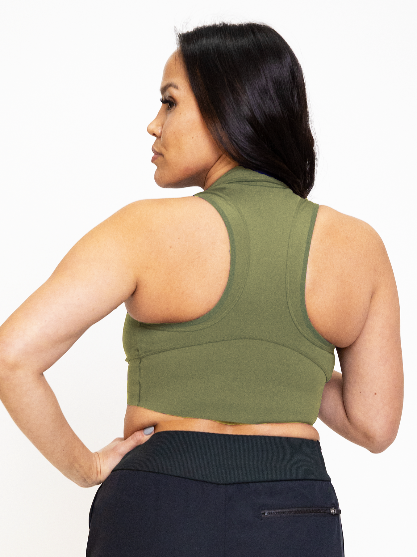 PRAGUE CROP BRA-Endurance Lichen