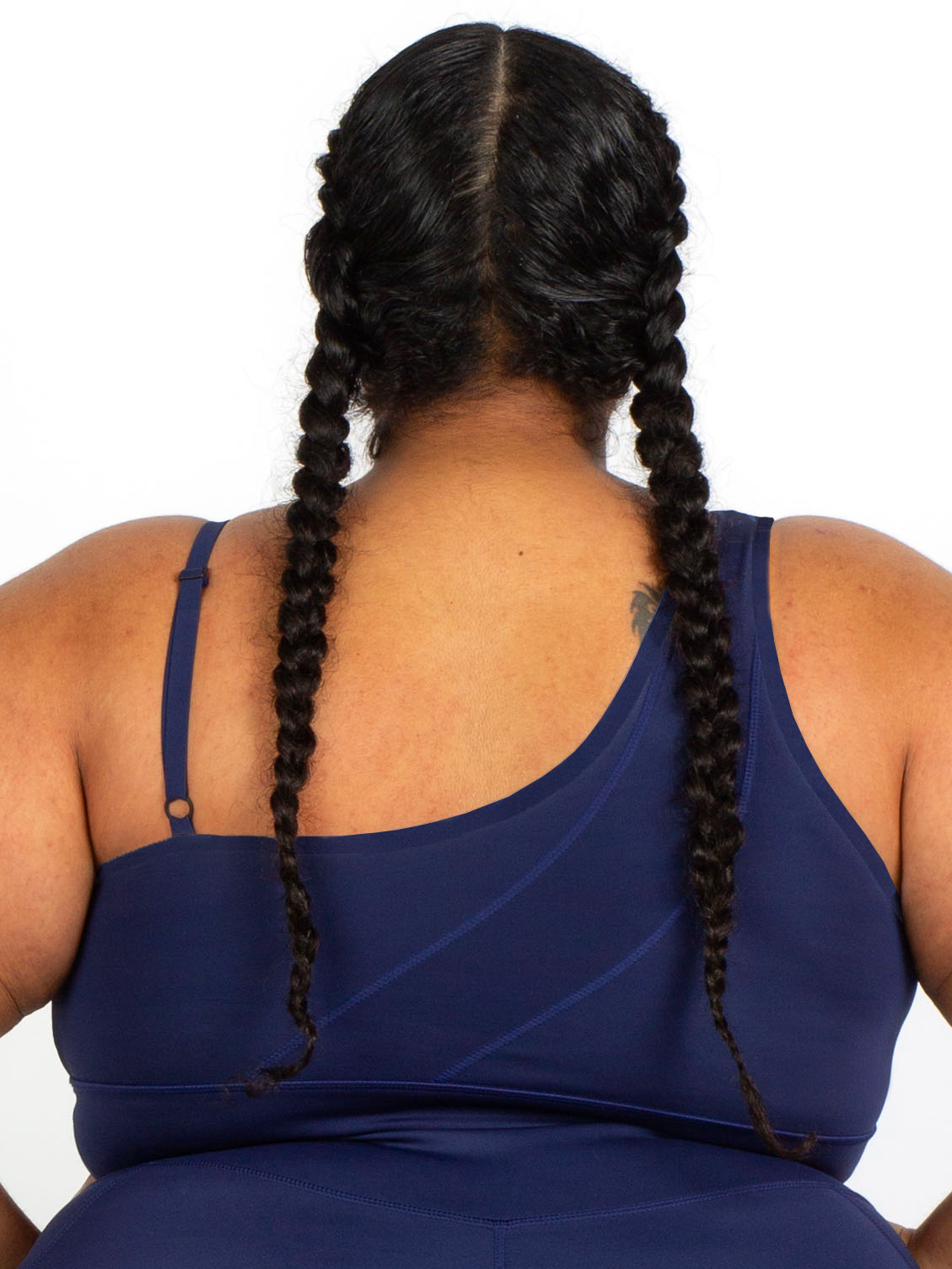 MALIBU BOLD SHOULDER BRA-Endurance Navy