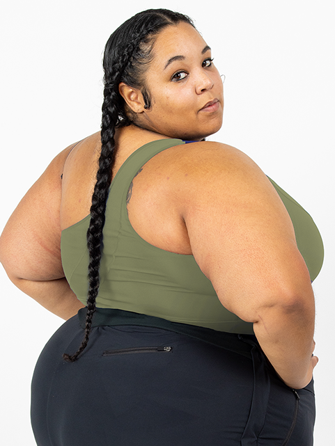 MALIBU BOLD SHOULDER BRA-Endurance Lichen