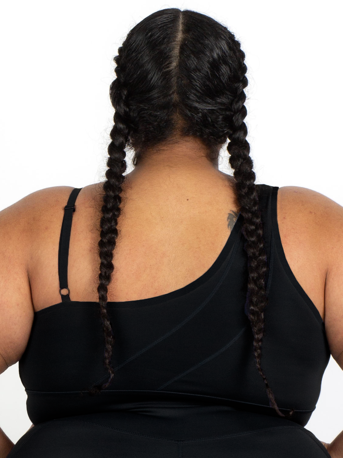 MALIBU BOLD SHOULDER BRA-Endurance Black