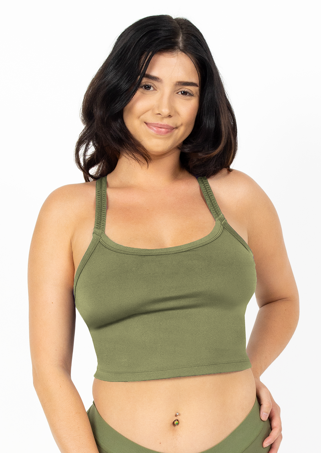 MALIBU MULTI-STRAP BRA-Endurance Lichen
