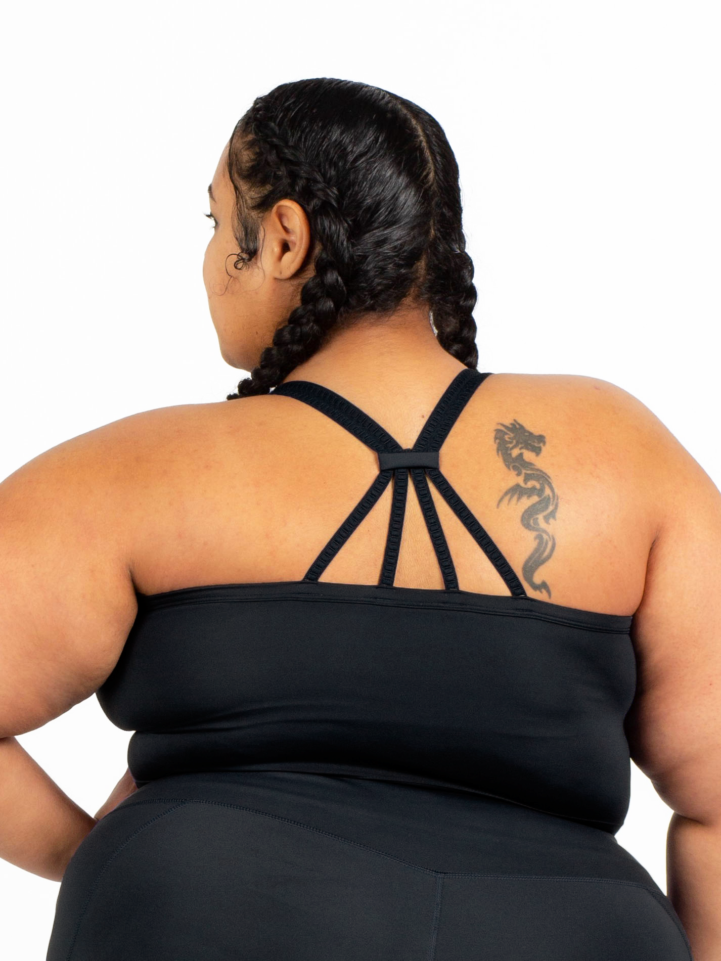 MALIBU MULTI-STRAP BRA-Endurance Black