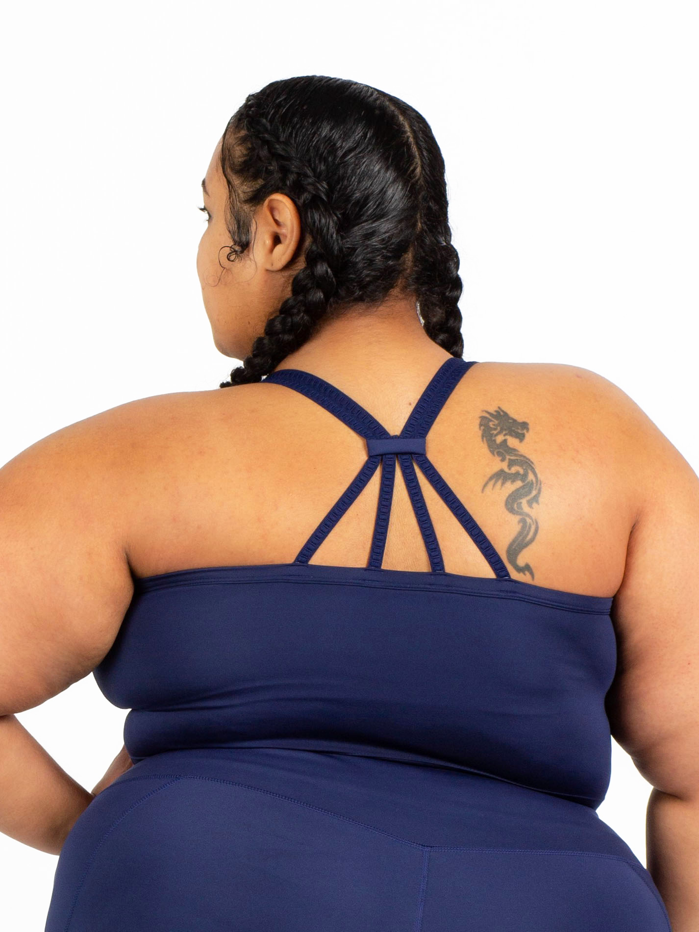 MALIBU MULTI-STRAP BRA-Endurance Navy