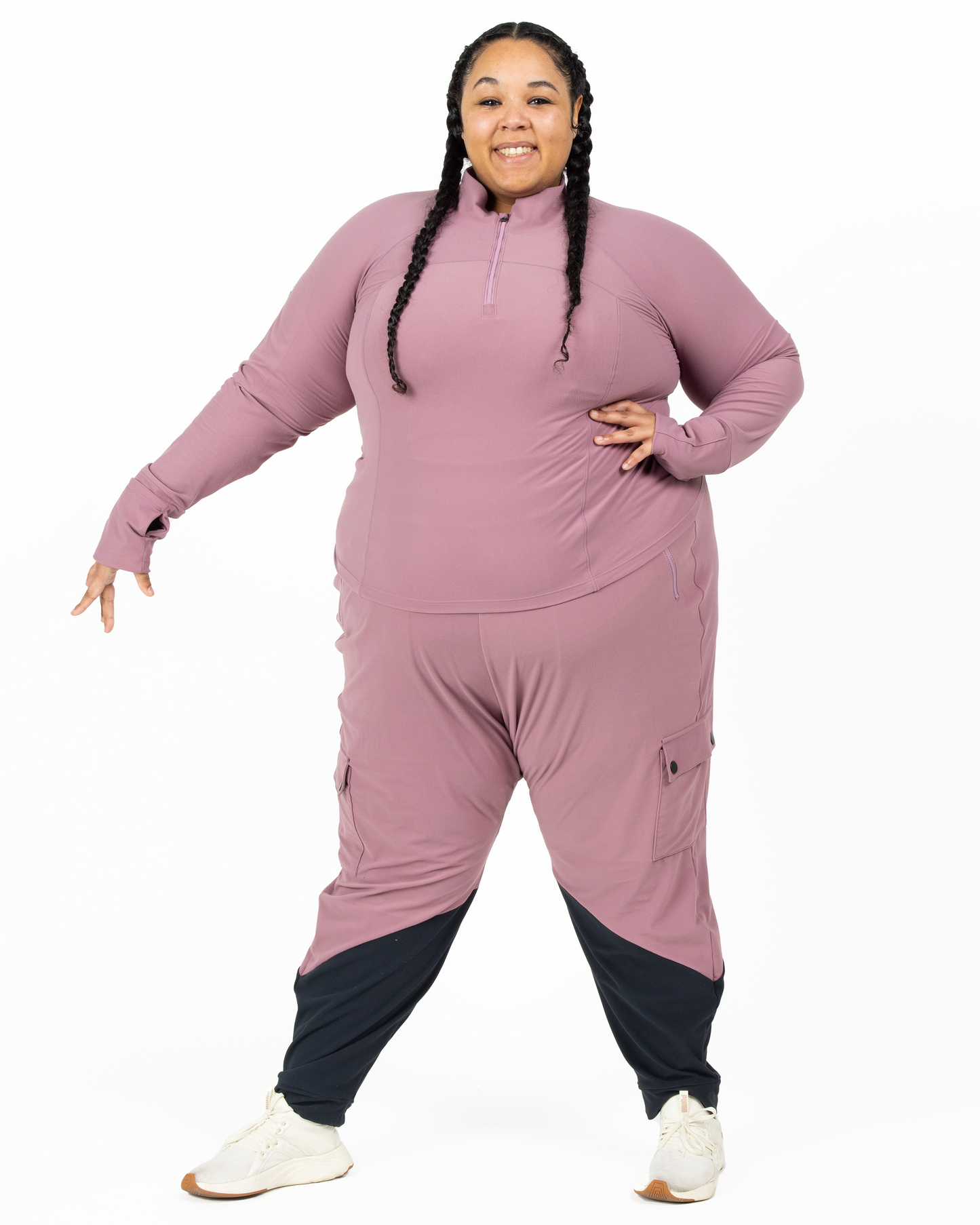 BERGEN RUN QUARTER-ZIP-Soft Grape