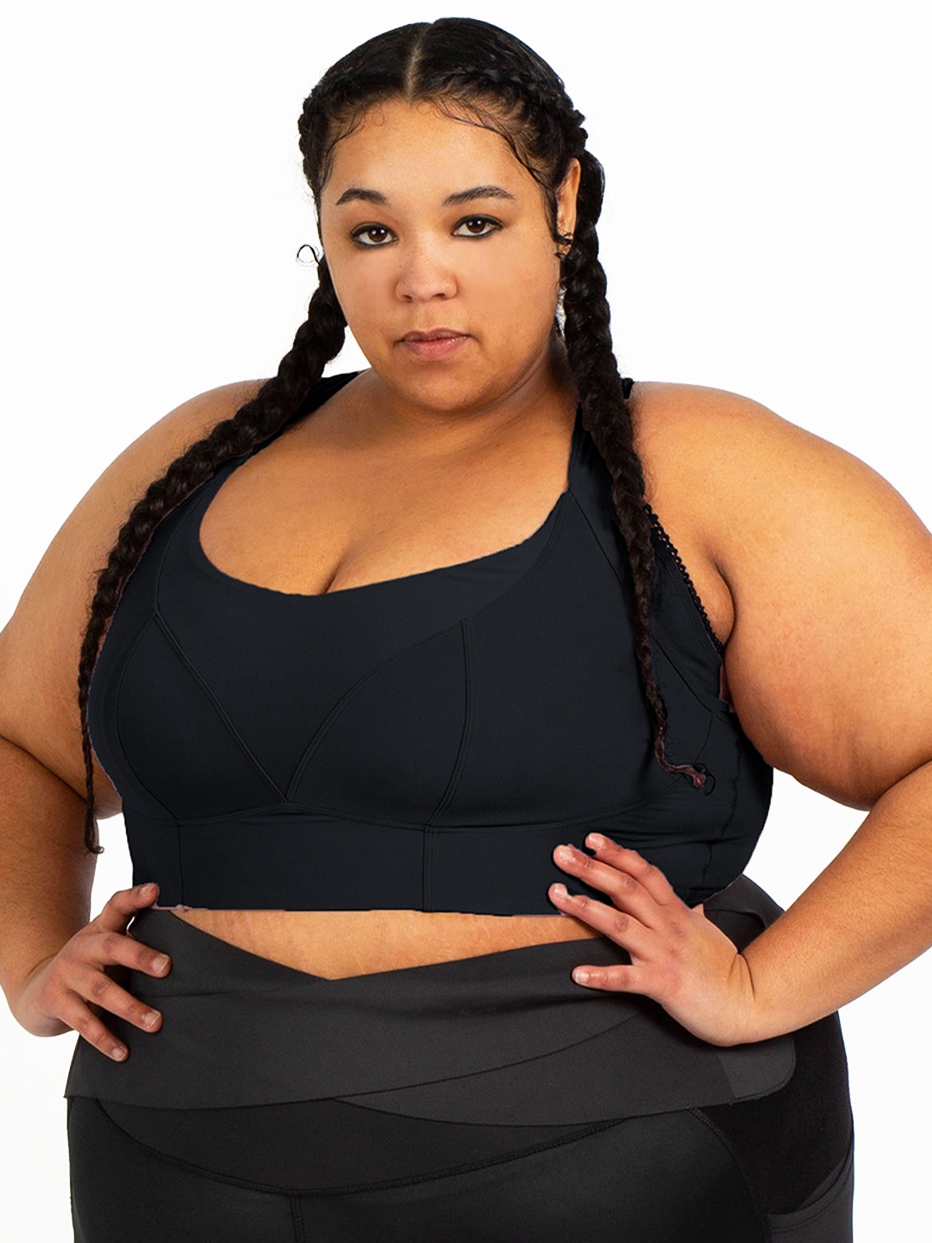 BERGEN LACE TRIM BRA-Soft Black