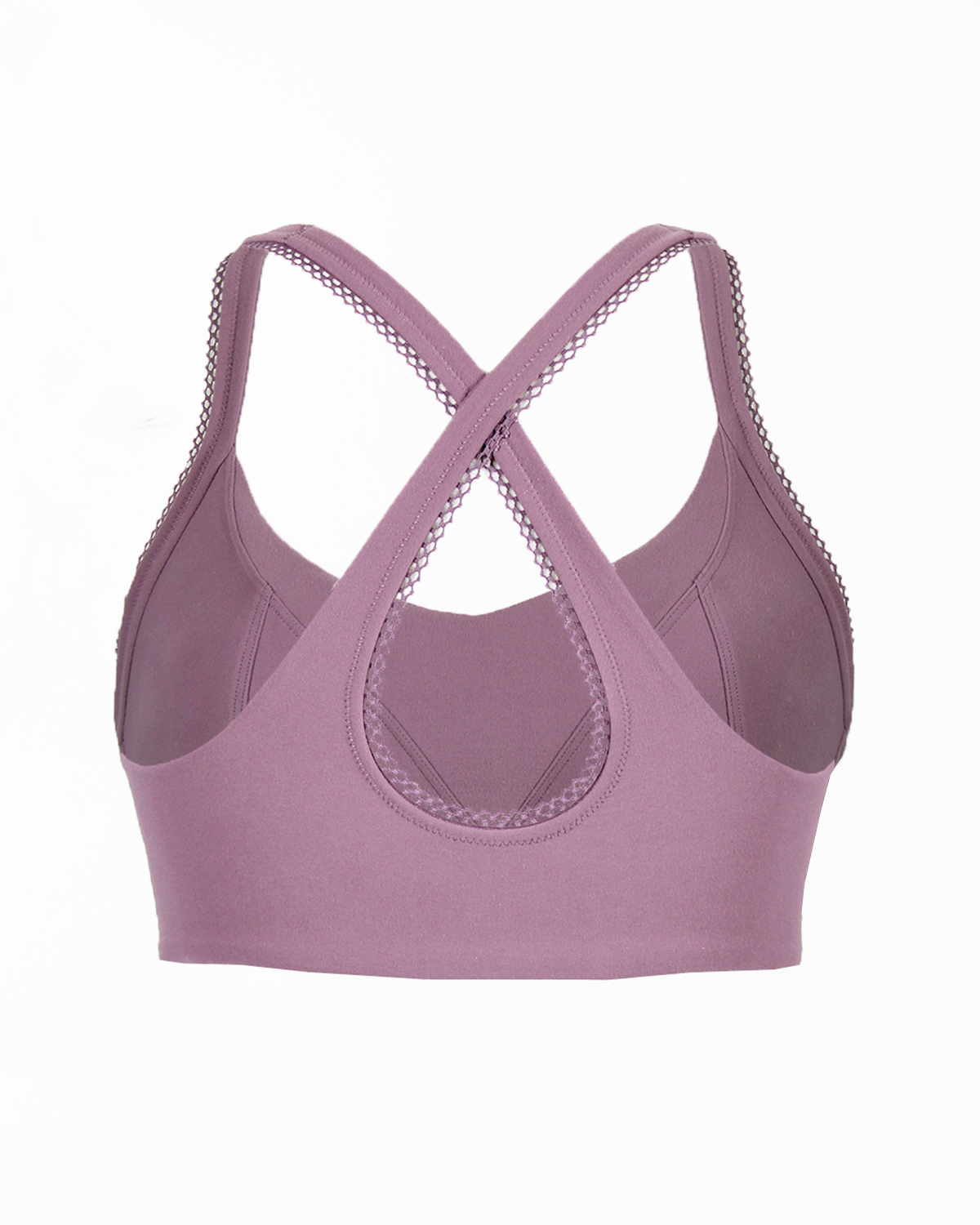 BERGEN LACE TRIM BRA-Soft Grape