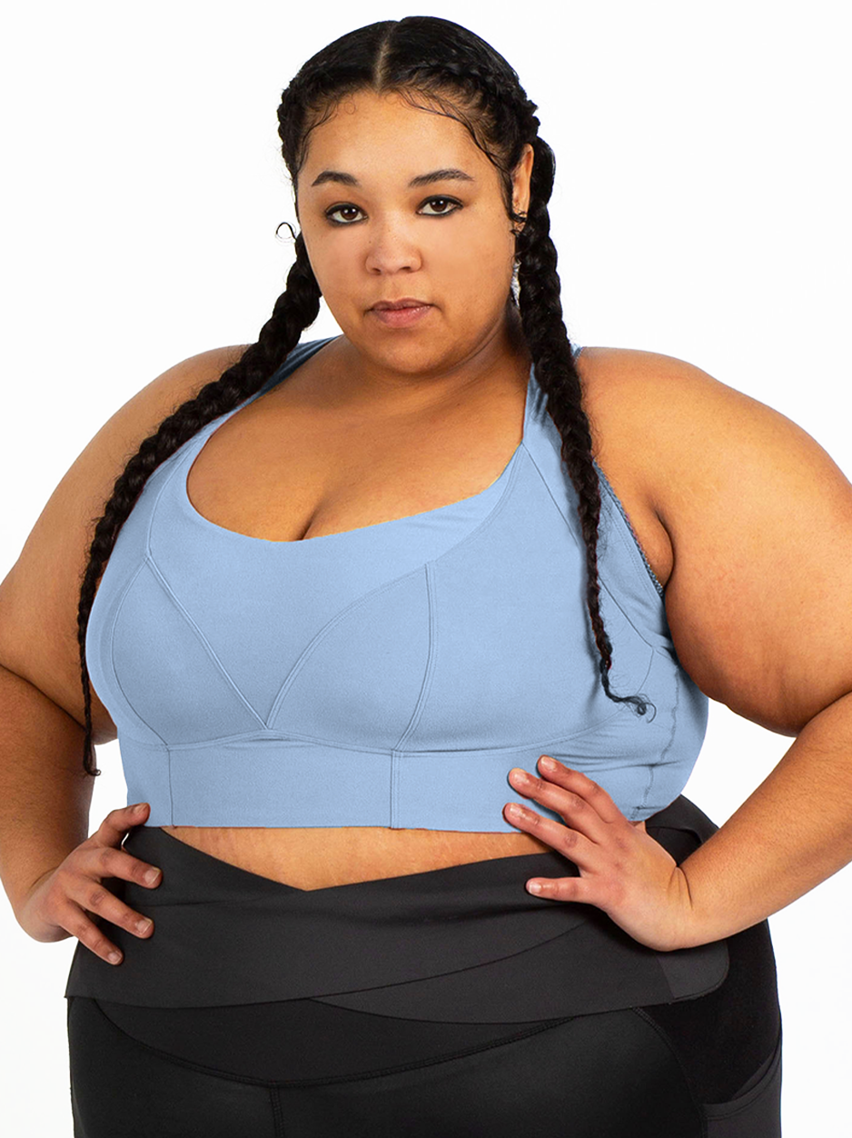 BERGEN LACE TRIM BRA-Faded Denim