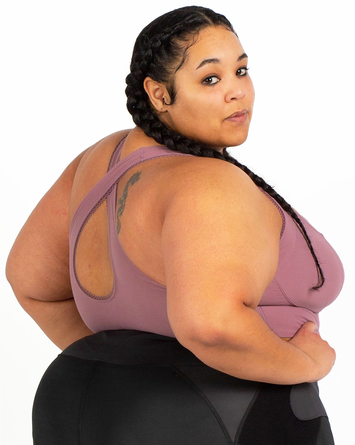 BERGEN LACE TRIM BRA-Soft Grape