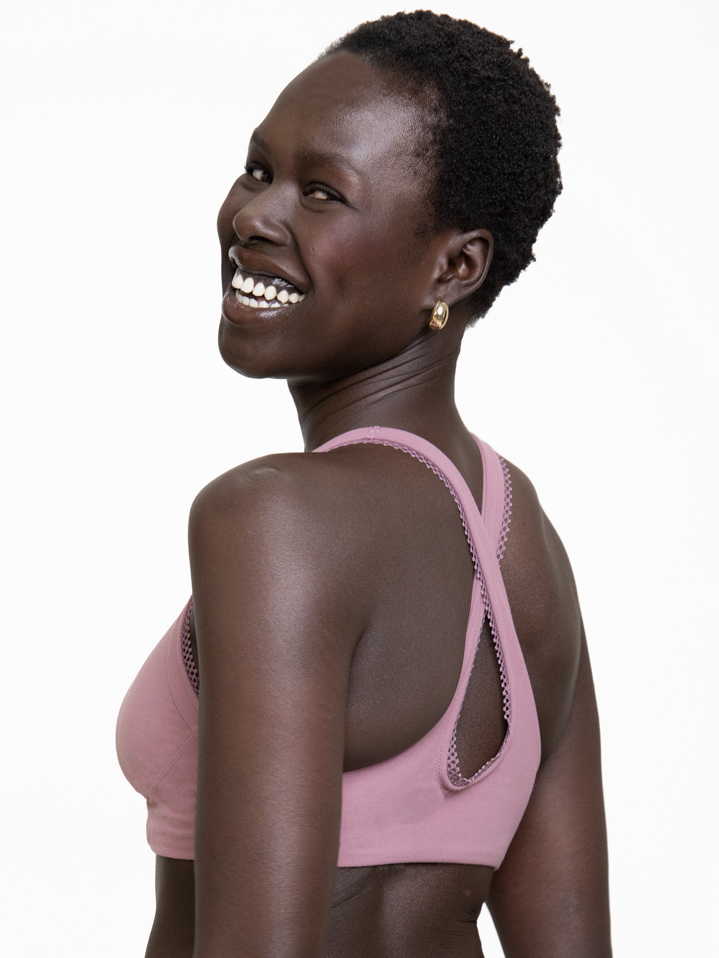 BERGEN LACE TRIM BRA-Soft Grape