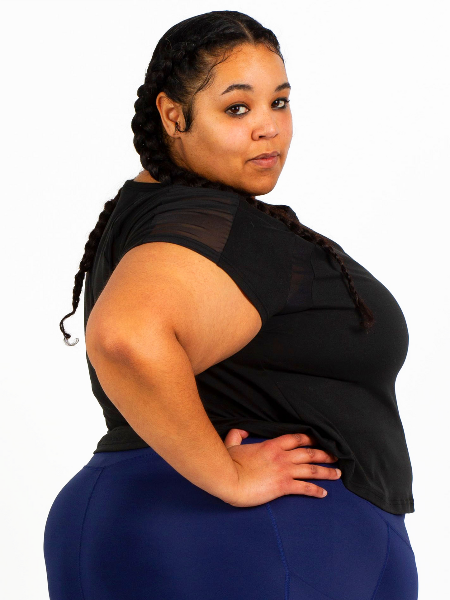 PAROS CROP TEE-Endurance Black