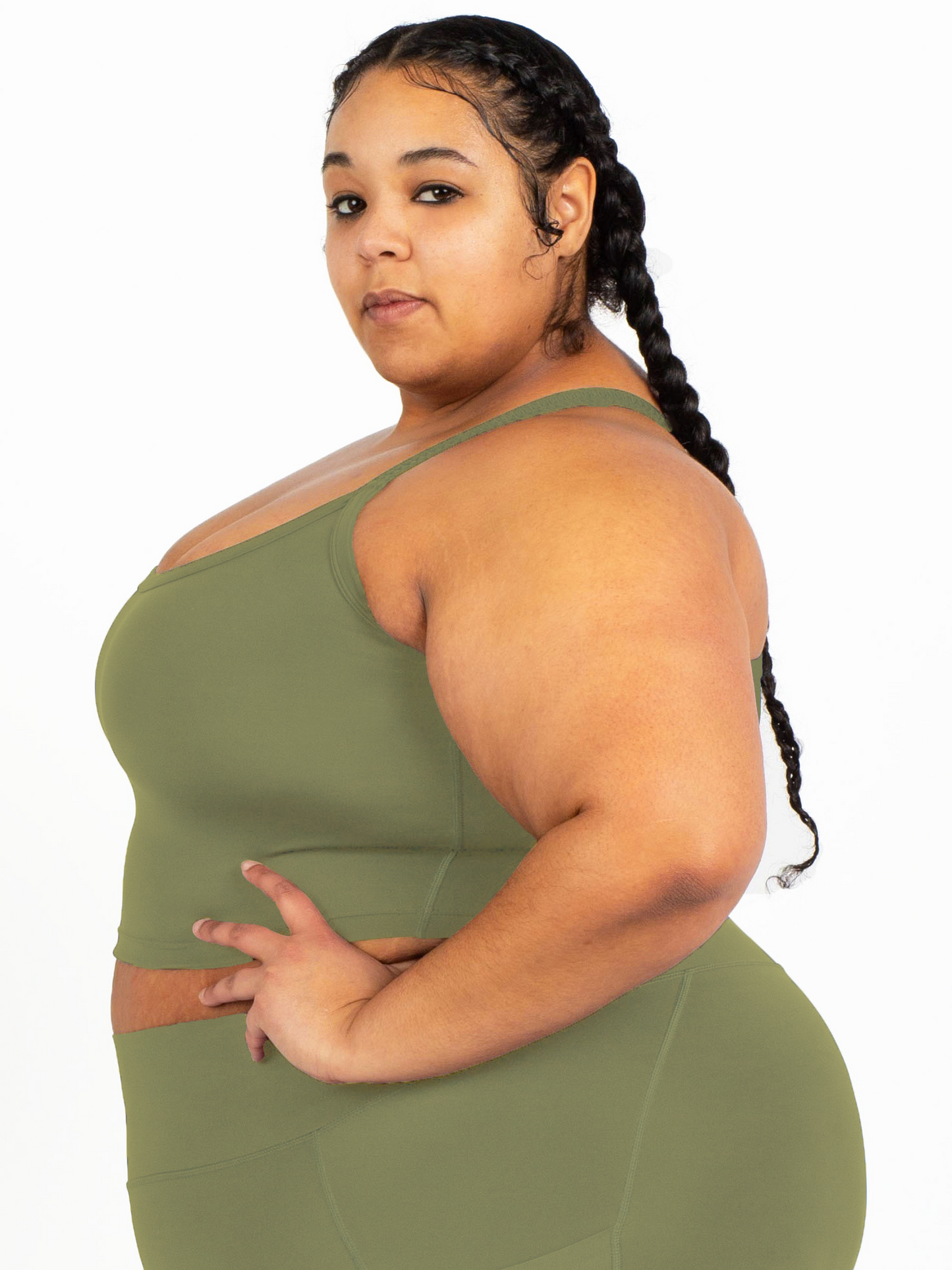 MALIBU MULTI-STRAP BRA-Endurance Lichen