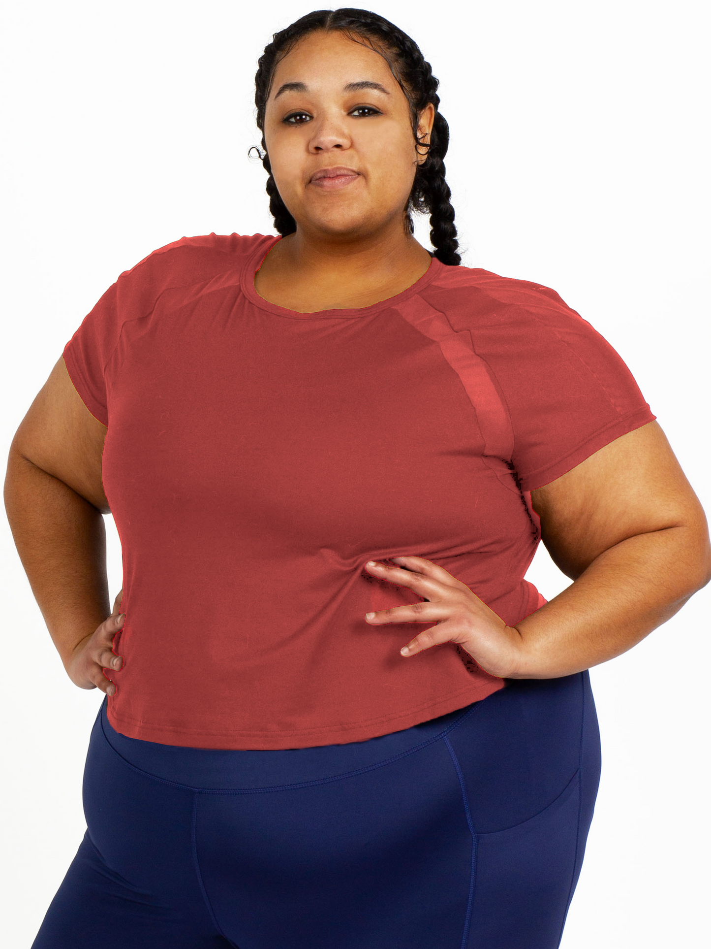 PAROS CROP TEE-Red Pear