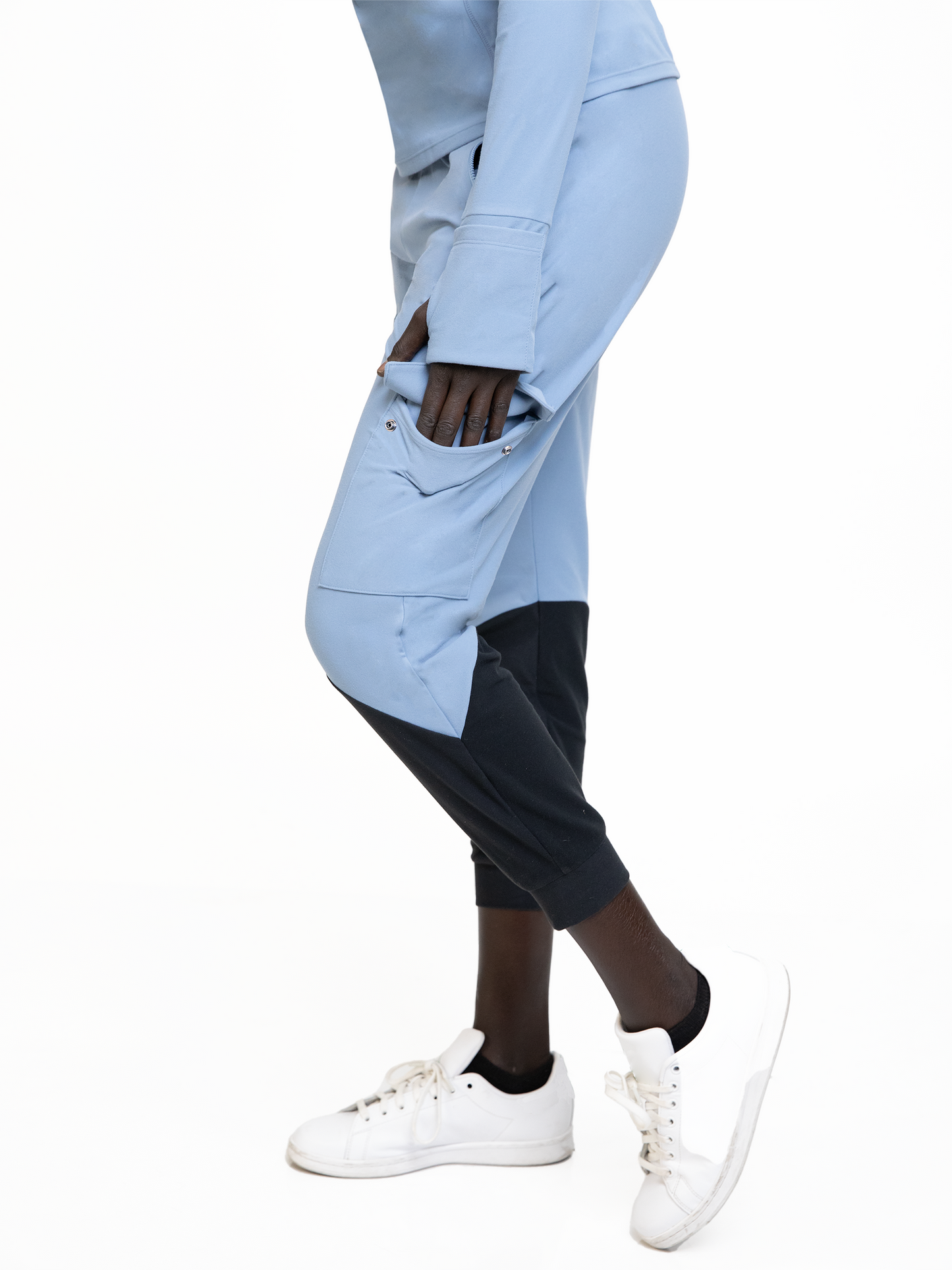 BERGEN UTILITY JOGGER-Faded Denim