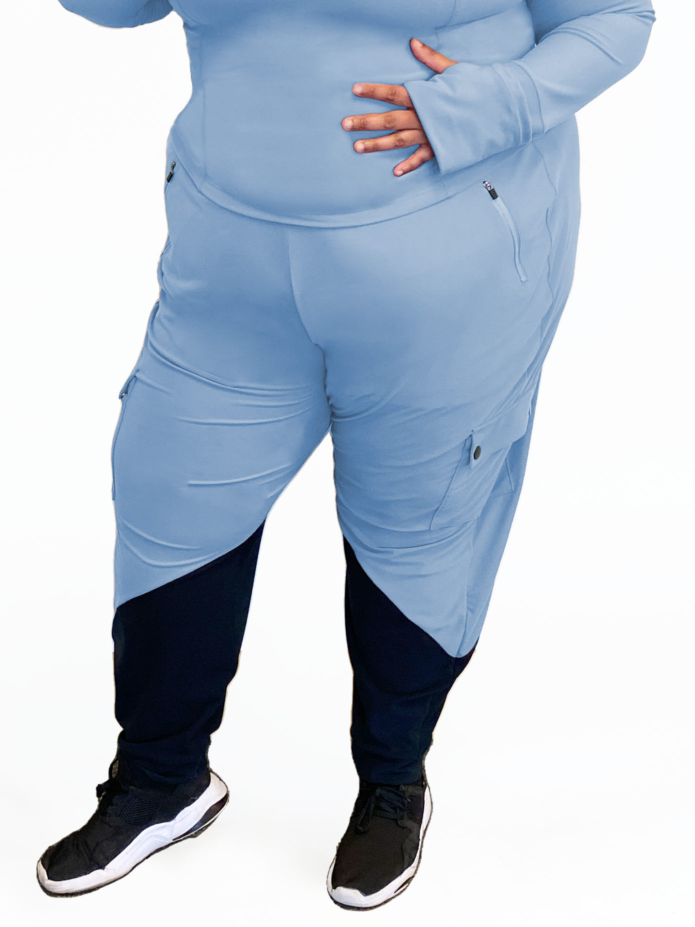 BERGEN UTILITY JOGGER-Faded Denim