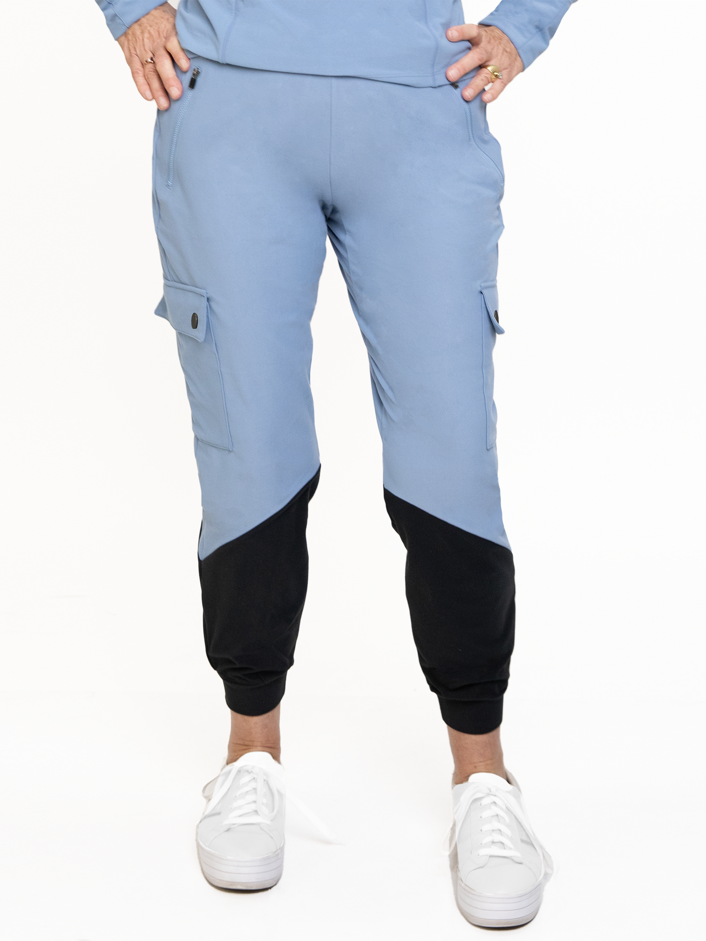 BERGEN UTILITY JOGGER-Faded Denim