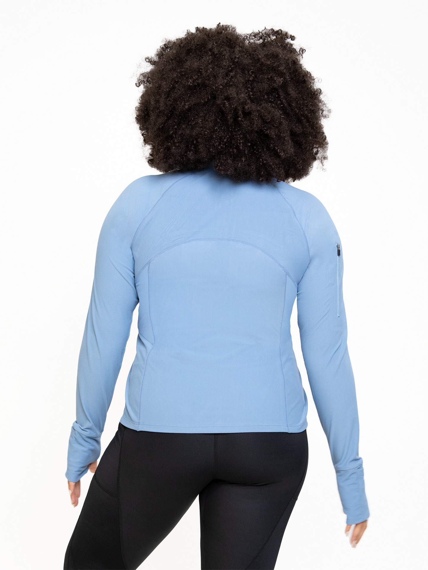 BERGEN RUN QUARTER-ZIP-Faded Denim