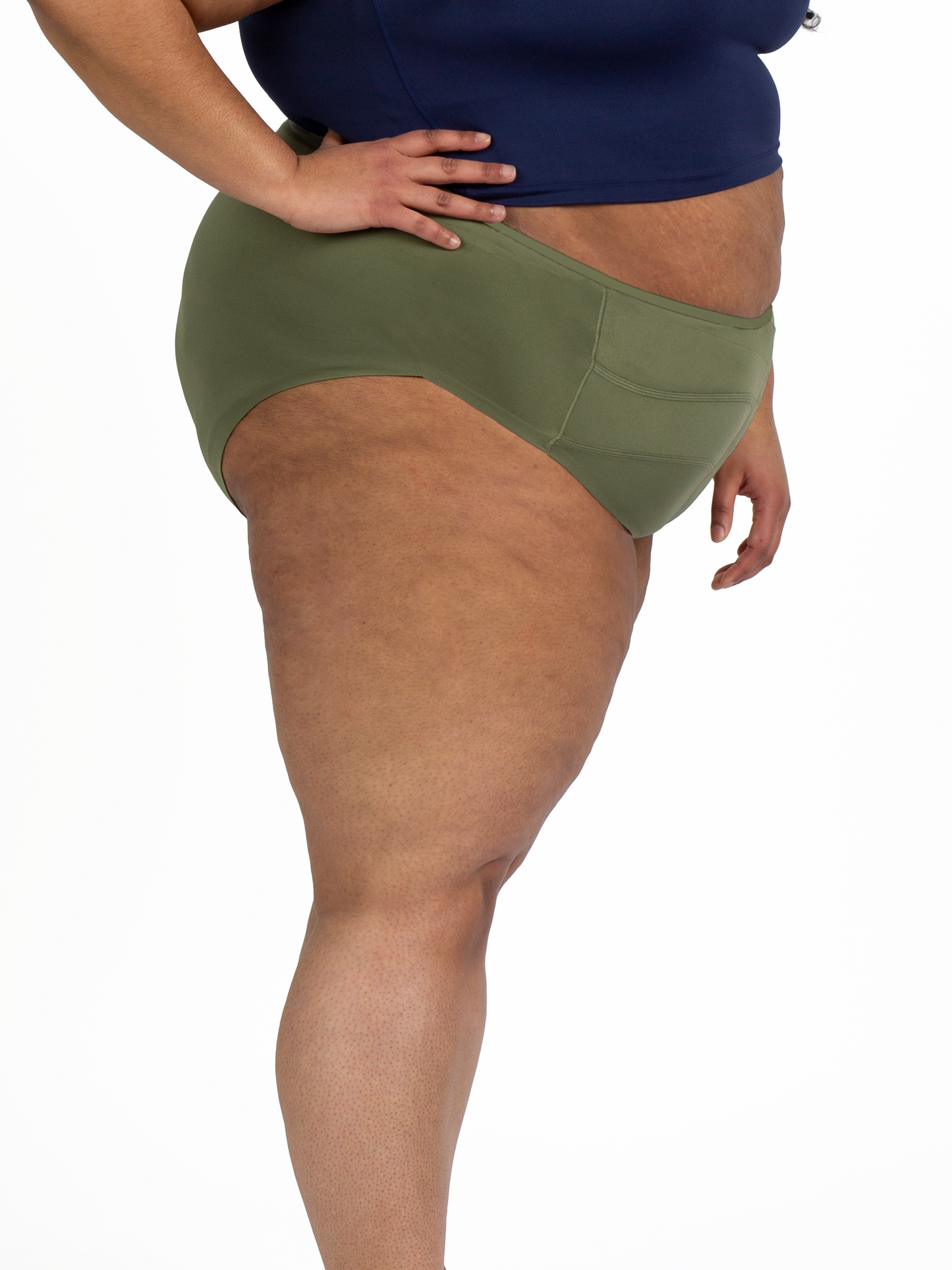 MALIBU ANGLED CHEEKY BIKINI- Endurance Lichen