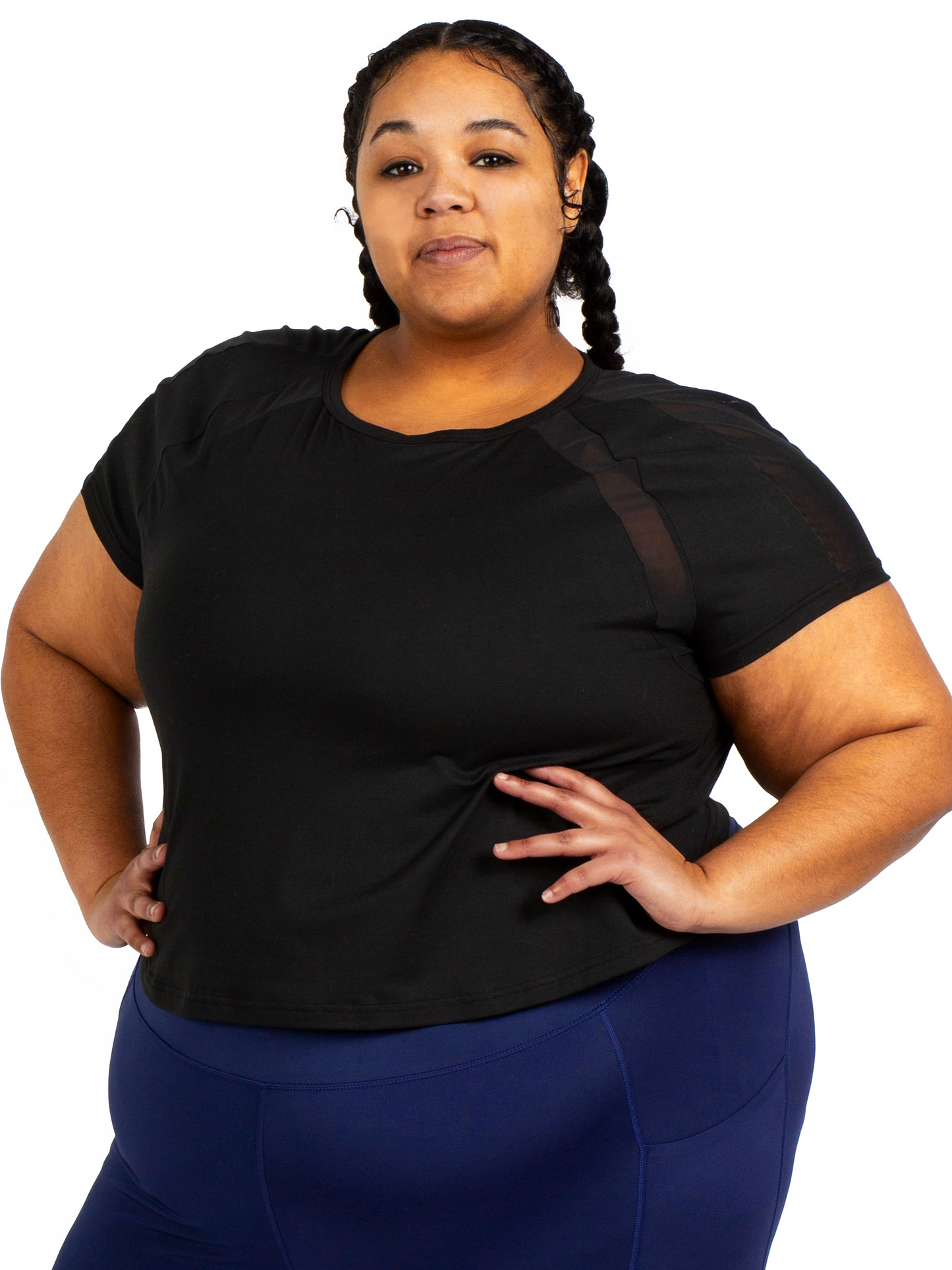 PAROS CROP TEE-Endurance Black