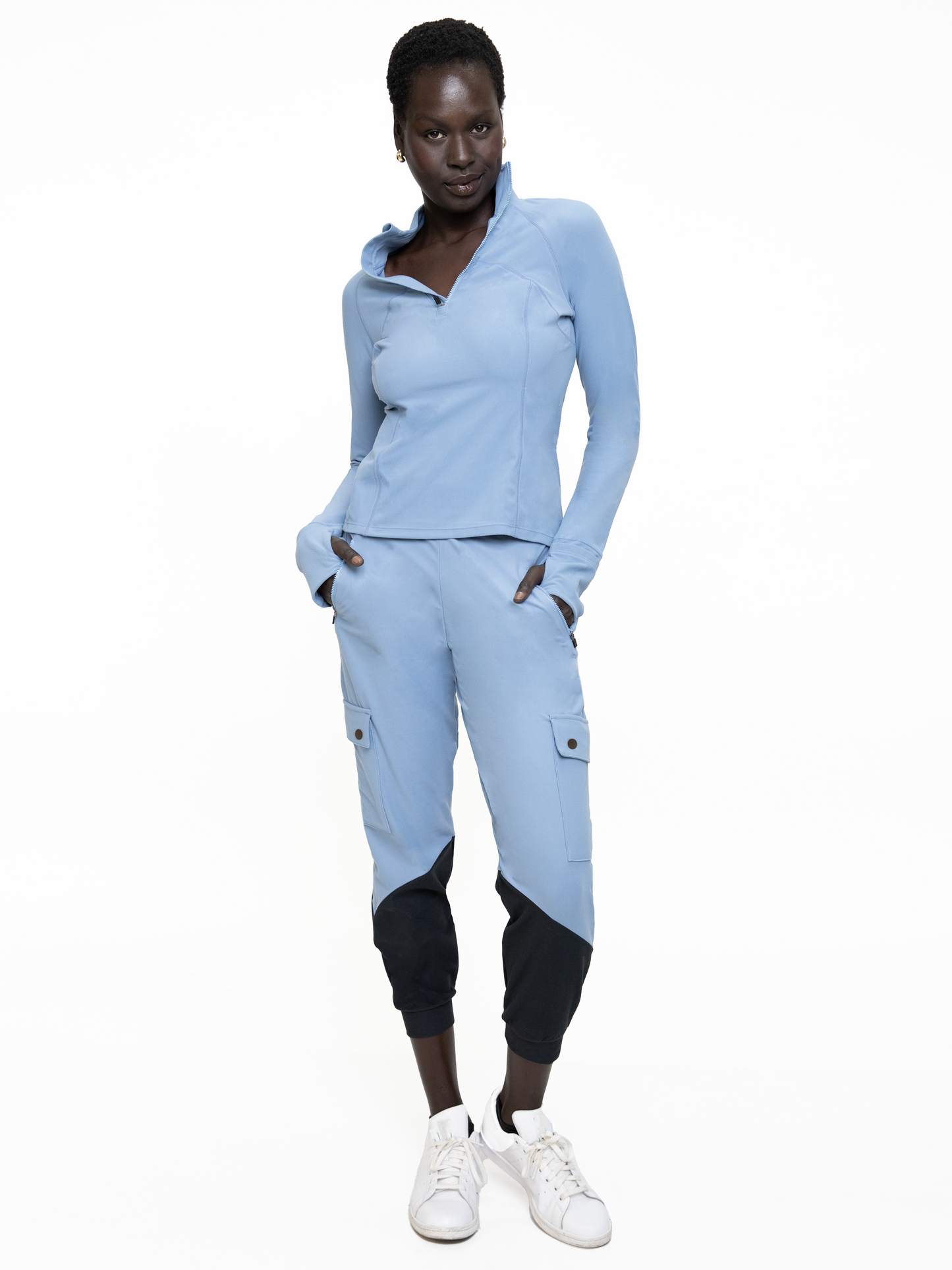 BERGEN UTILITY JOGGER-Faded Denim