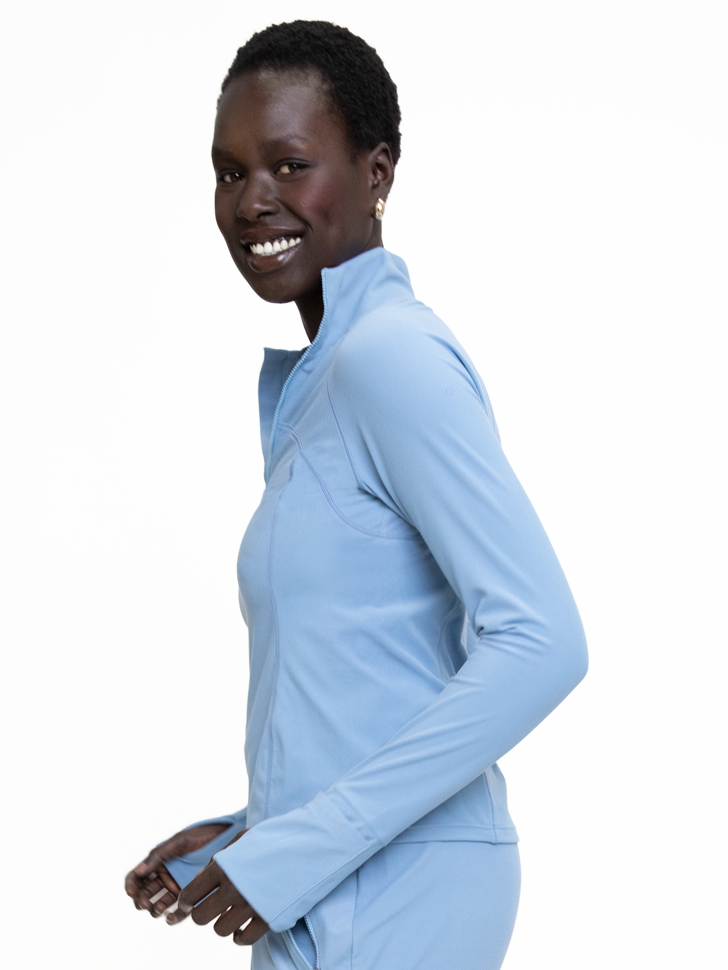 BERGEN RUN QUARTER-ZIP-Faded Denim