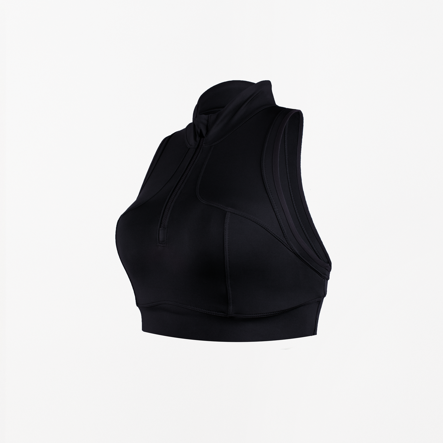 PRAGUE CROP BRA-Endurance Black