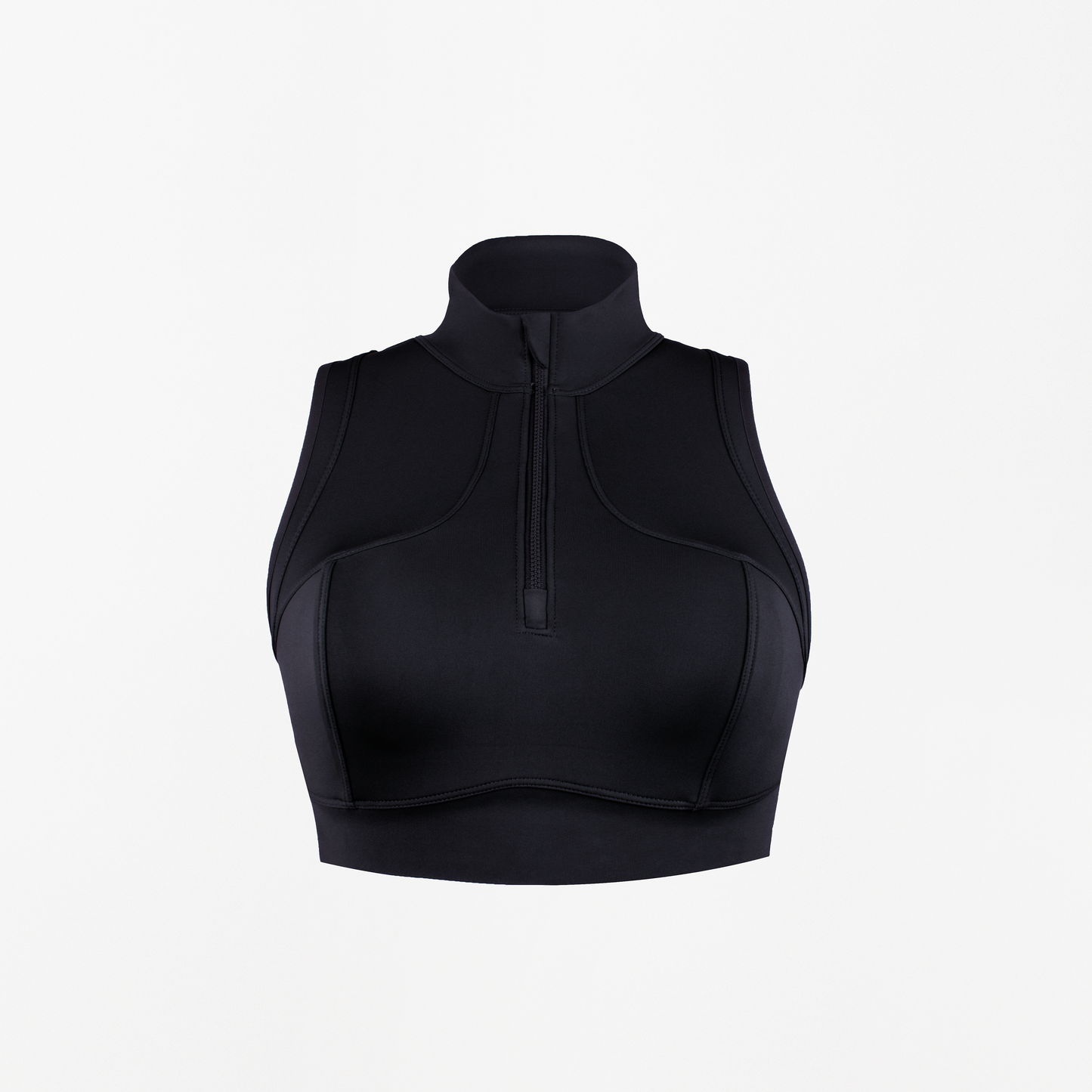 PRAGUE CROP BRA-Endurance Black