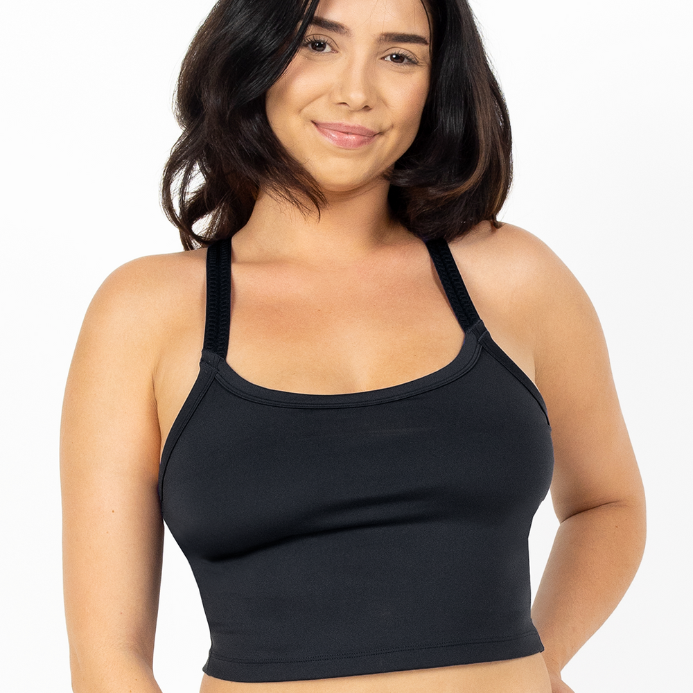 MALIBU MULTI-STRAP BRA-Endurance Black