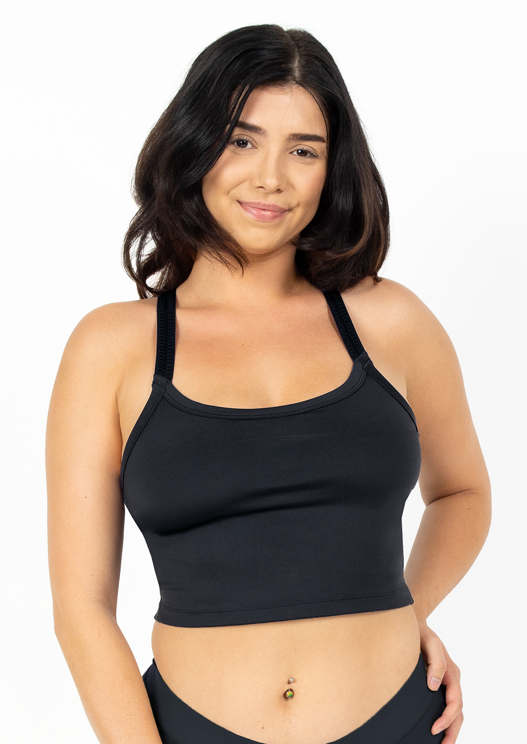 MALIBU MULTI-STRAP BRA-Endurance Black