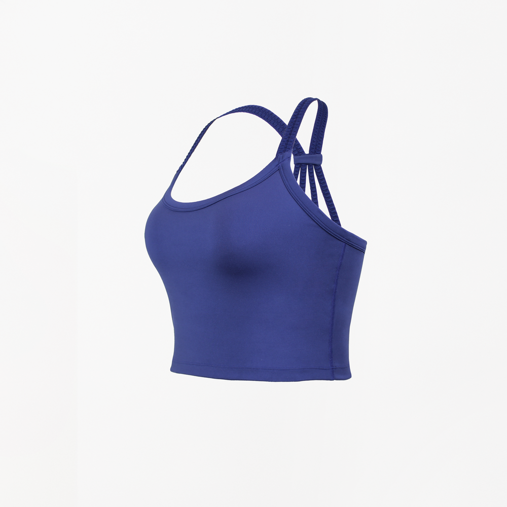 
                      
                        Phoenix Active navy medium support sports bra with strappy back detail
                      
                    