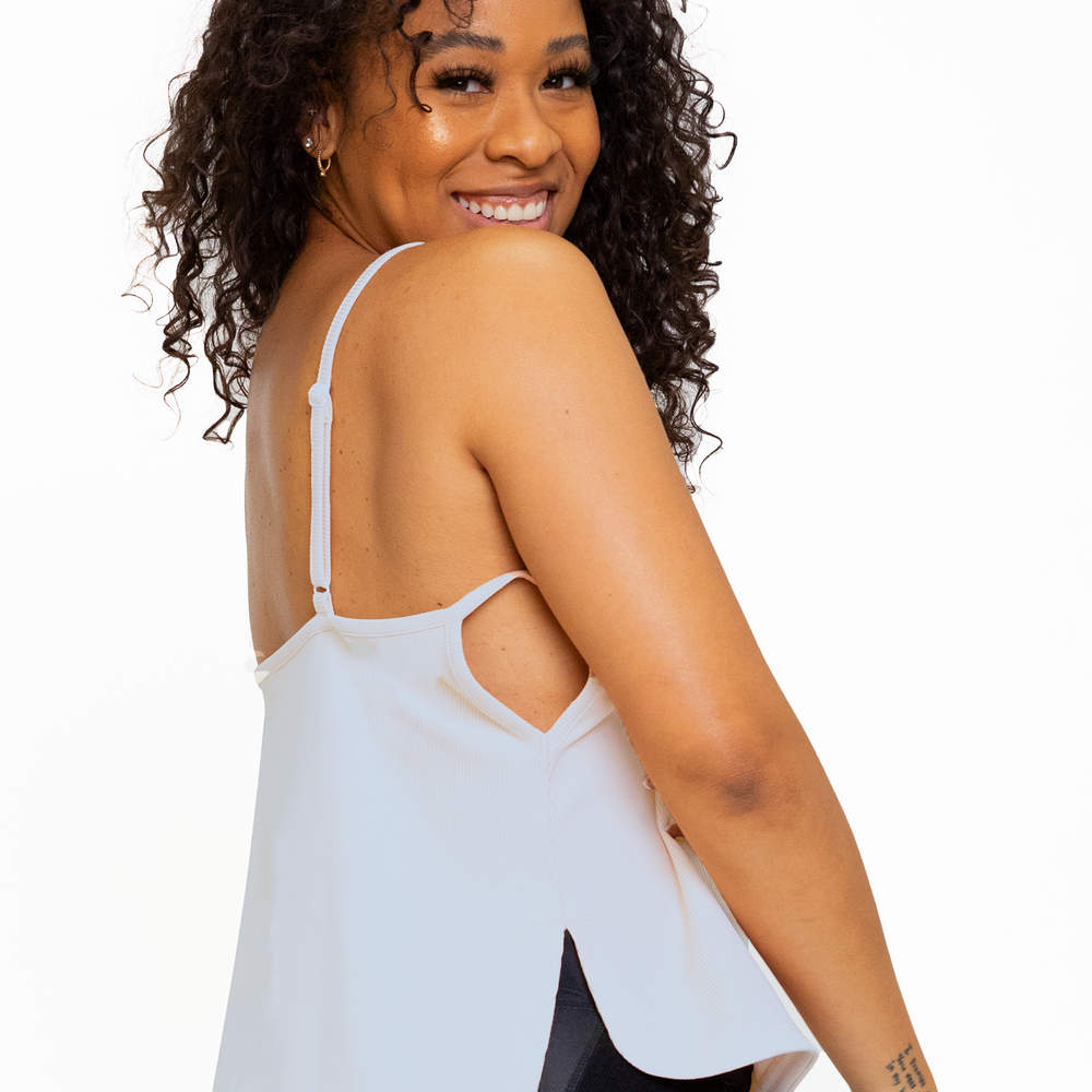 
                      
                        PAROS OPEN SIDE CAMI-Soft White
                      
                    