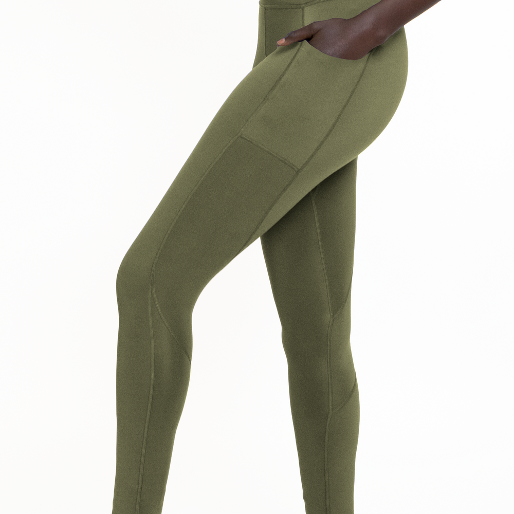 PRAGUE POCKET LEGGING-Endurance Lichen Green