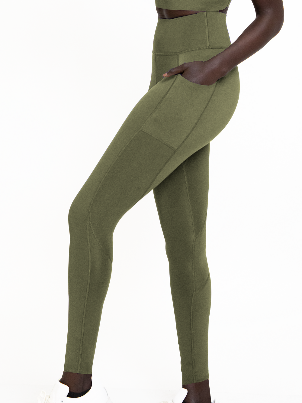 PRAGUE POCKET LEGGING-Endurance Lichen Green