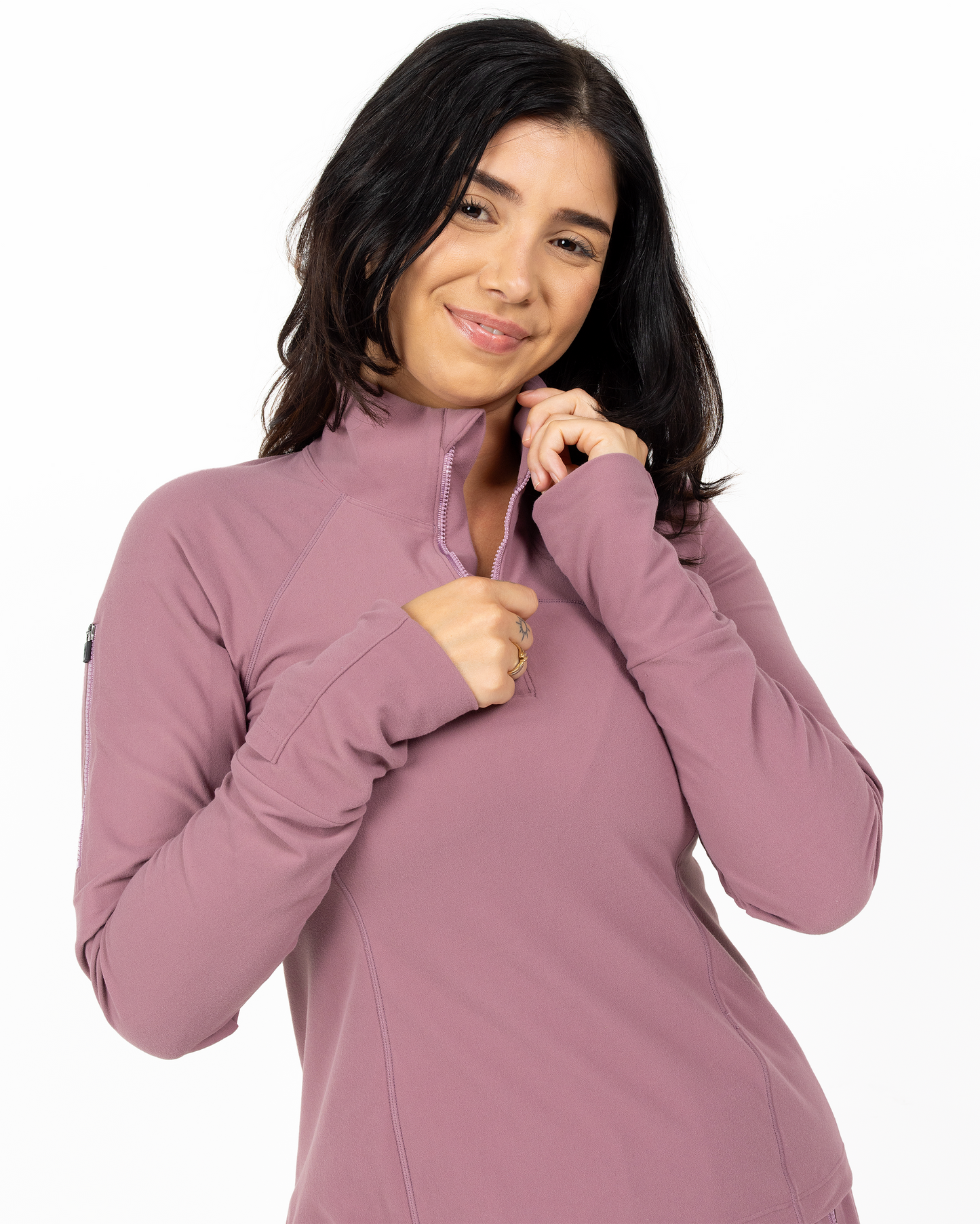 BERGEN RUN QUARTER-ZIP-Soft Grape