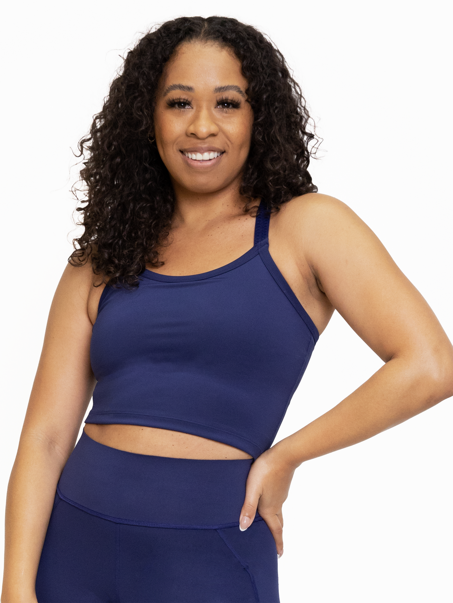 MALIBU MULTI-STRAP BRA-Endurance Navy