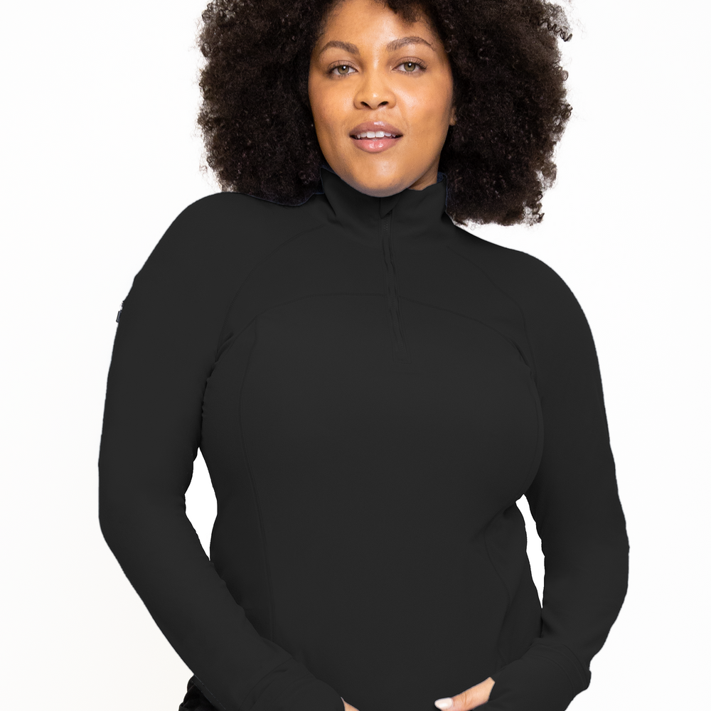 
                      
                        BERGEN RUN QUARTER-ZIP-Soft Black
                      
                    